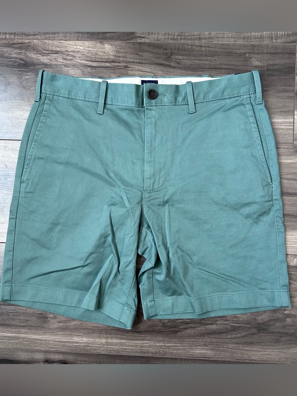 J.CREW Casual Chino Shorts Men’s Size 30 7” Inseam Green Style L0923 New